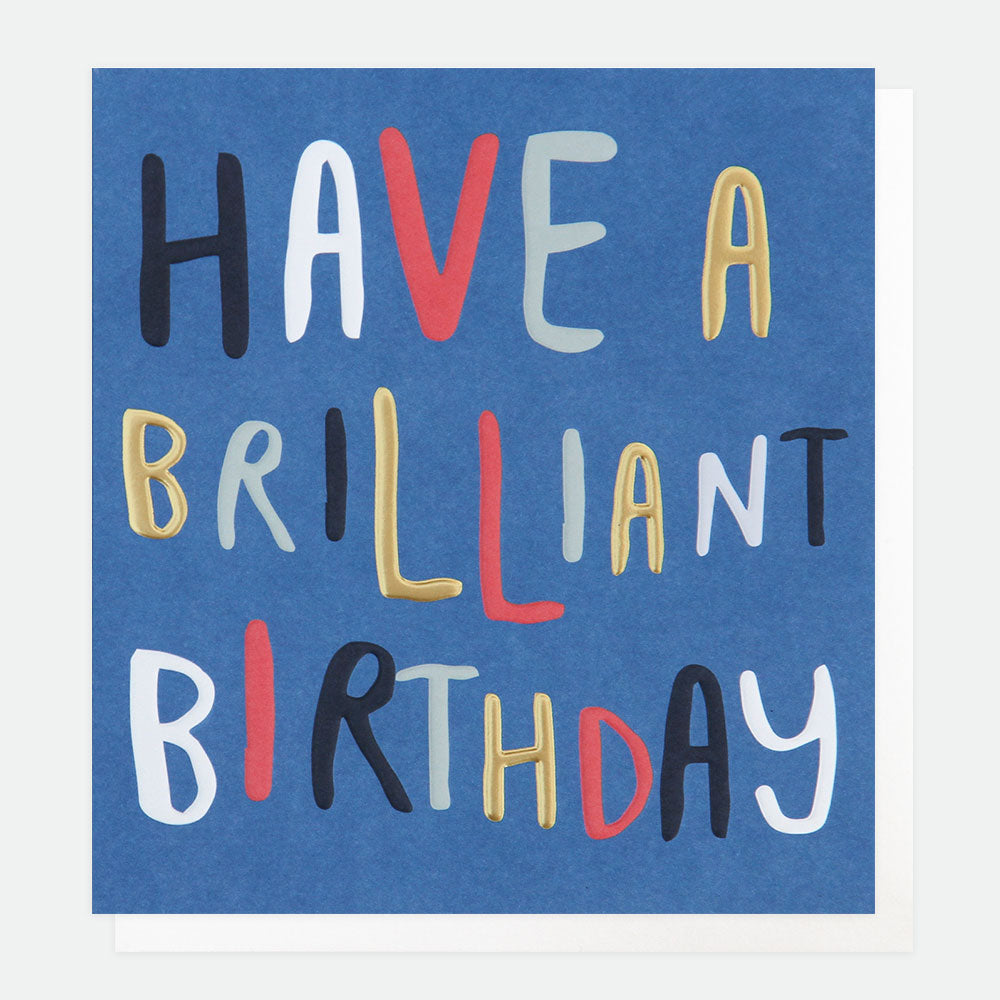 Text Brilliant Birthday Card