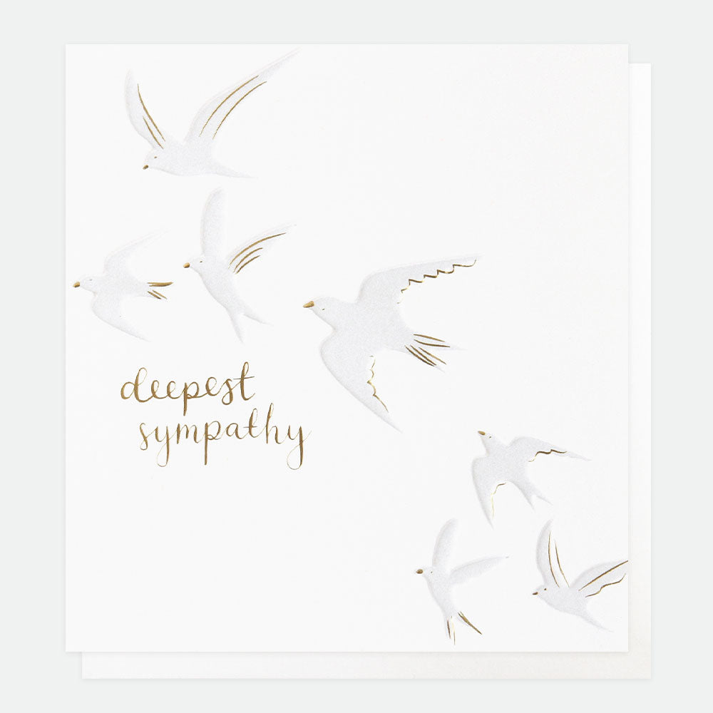 Birds Deepest Sympathy Card
