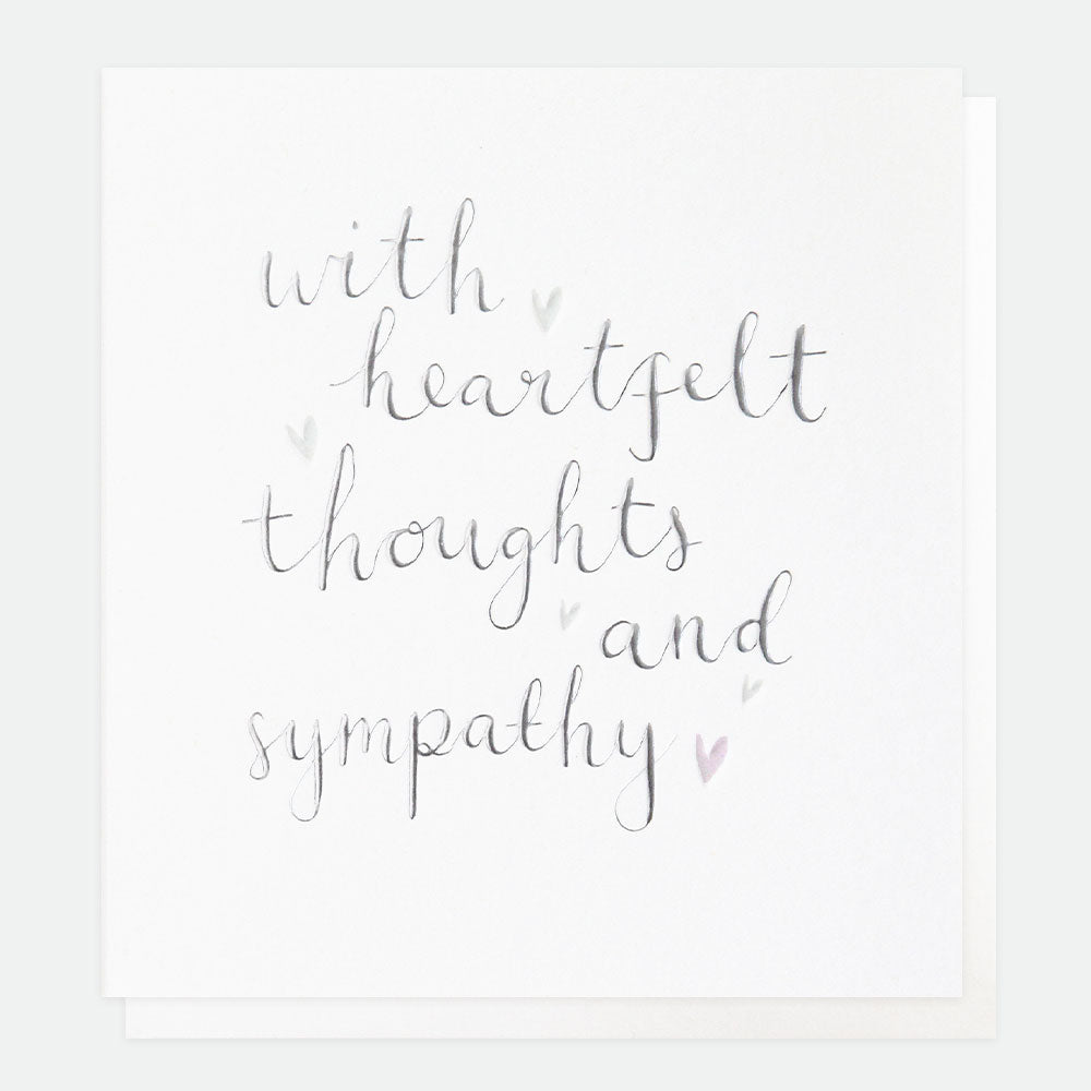 Heartfelt Thoughts Sympathy Card
