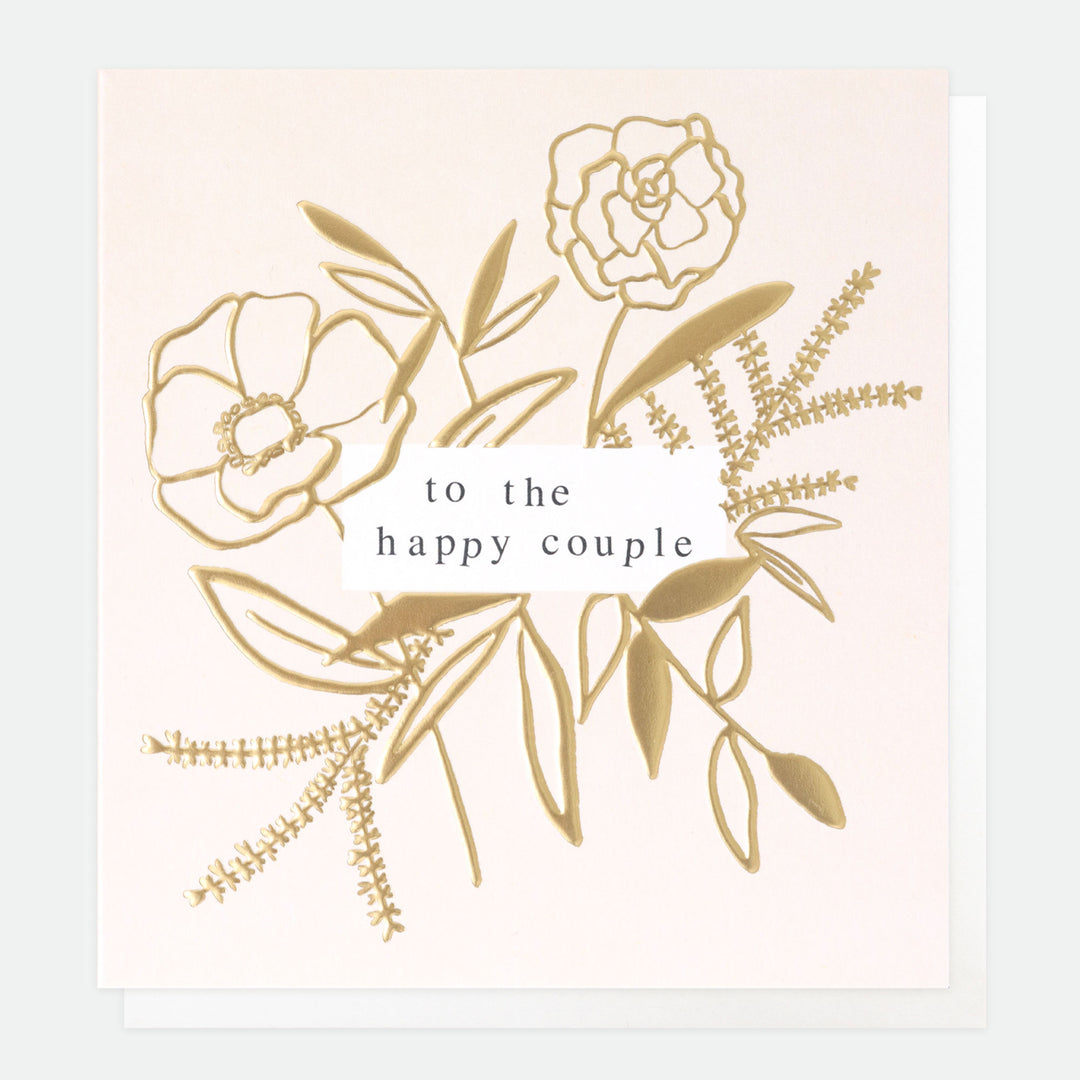 Happy Couple Wedding Card, For Her, Inkwell, Single Cards