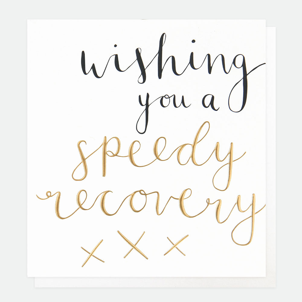 Calligraphy Speedy Get Well Soon Card