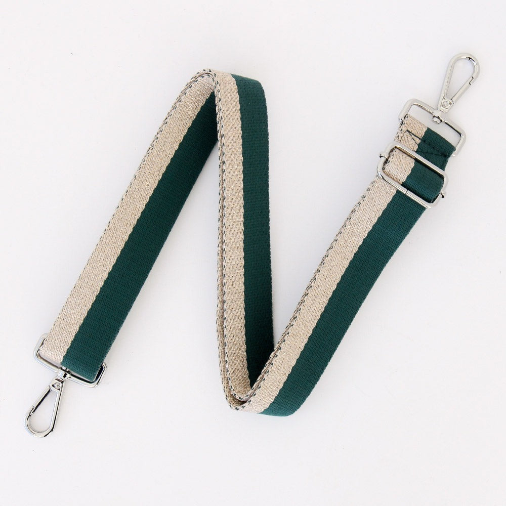 Teal/Chalk/Orange Wide Webbing Handbag Strap