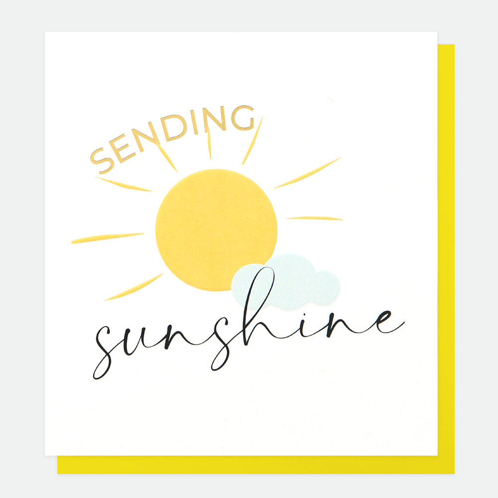 Sending Sunshine Everyday Card, For Her For Him Happy Day Single Cards, 1