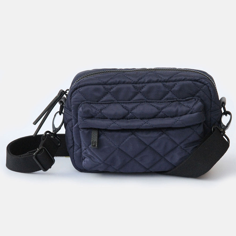 Navy Quilted Crossbody Bag