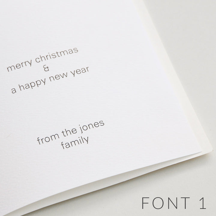 Three Silver Trees Personalised Christmas Cards, Personalised, Personalised Cards