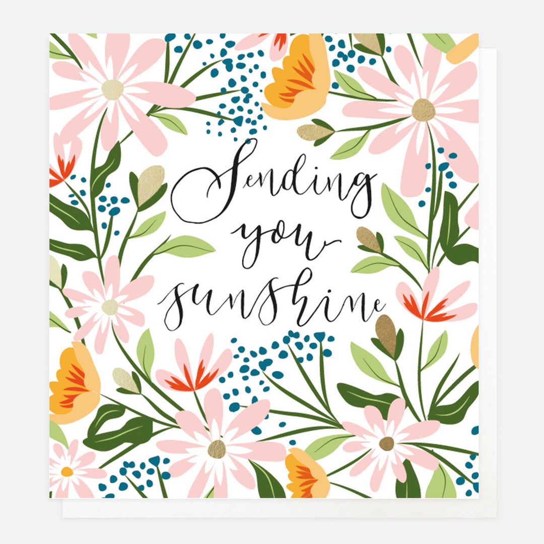 Sending Sunshine Everyday Card, For Her, For Him, Positive Notes, Single Cards