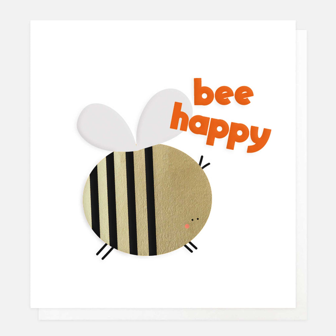 Bee Happy Everyday Card, For Her, For Him, Positive Notes, Single Cards
