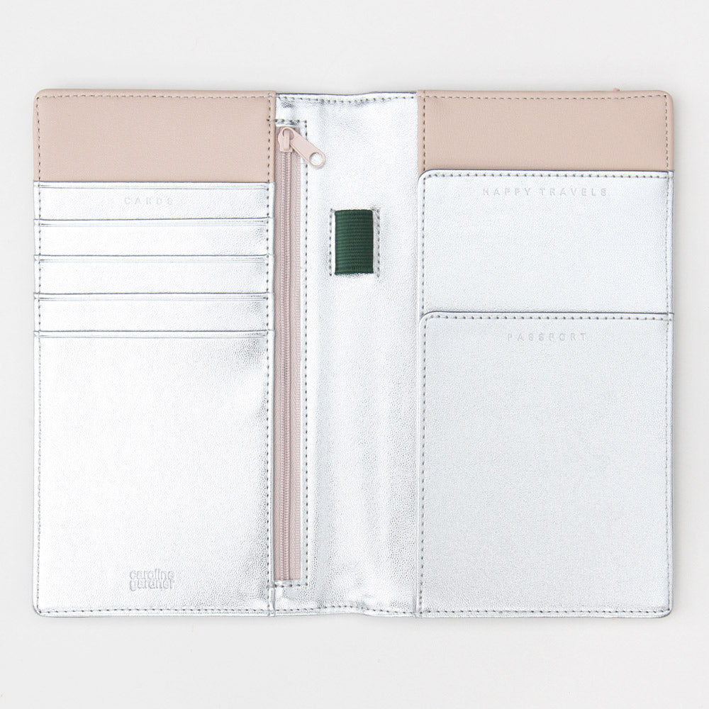 Travel Wallet Green – Caroline Gardner