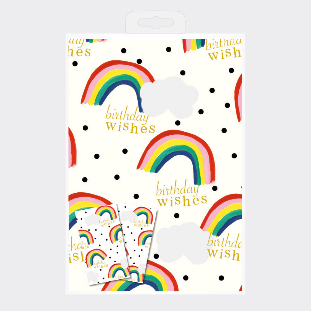 Rainbow Wrapping Paper and Tags Set of 2, Everyday, Wrap